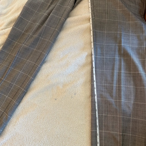 Banana Republic Charcoal Checkered Pants - Size 8 - Picture 10 of 14